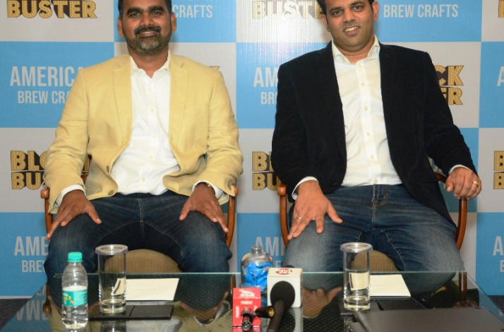 Launch of Block Buster in GOA- Mr.Satya Siva Athi, director of American Brew Crafts Pvt. Ltd & Sri Nagendra Tayi, Chief Executive Officer, American Brew Crafts Pvt Ltd