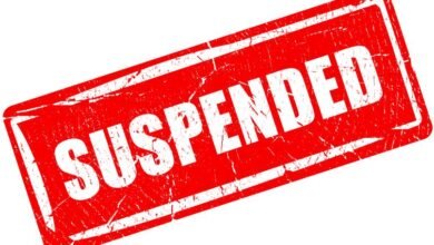 suspended