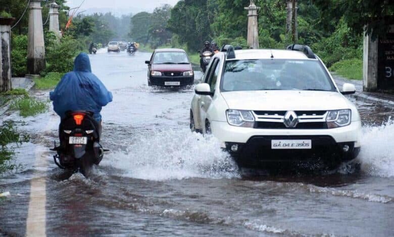 heavy-rains-lashed-goa-on-consecutive-fourth-day-imd-issue-yellow-alert-waterlogged