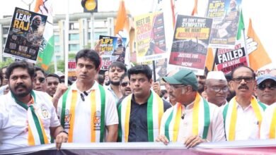 "Youth Congress stages protest over NEET paper leak and growing unemployment"