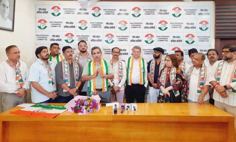 Former AAP Goa State Convenor Rahul Mhambre Joins Indian National Congress